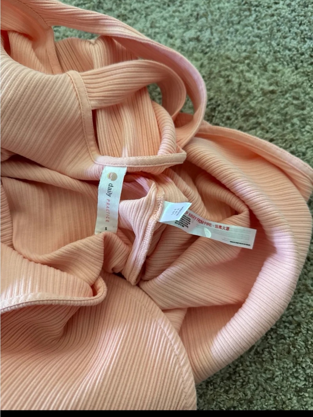 Anthropologie Daily Practice Dolman Sleeve Maxi Dress in Peach size Small - Picture 10 of 12